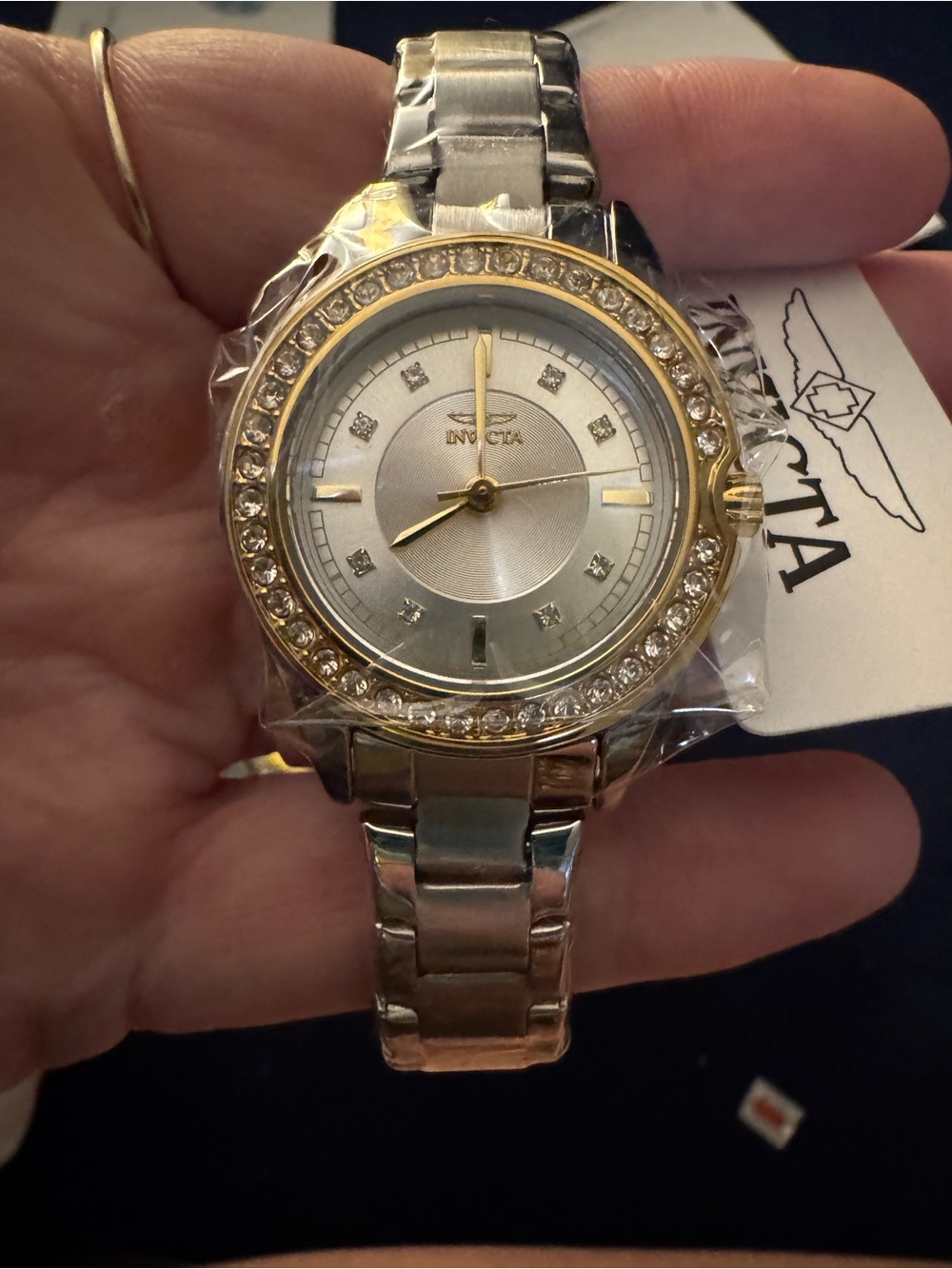 NEW IN BOX Invicta Angel Women’s Two-Tone Crystal Watch 30mm – Model 70276
